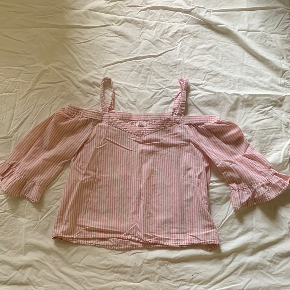 Pink striped top